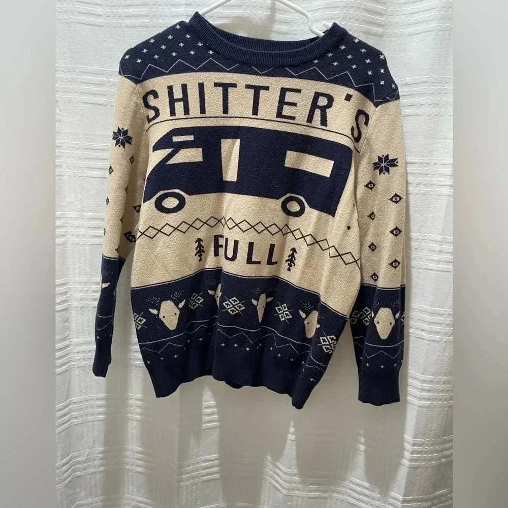 National Lampoons Christmas sweater shitter’s full